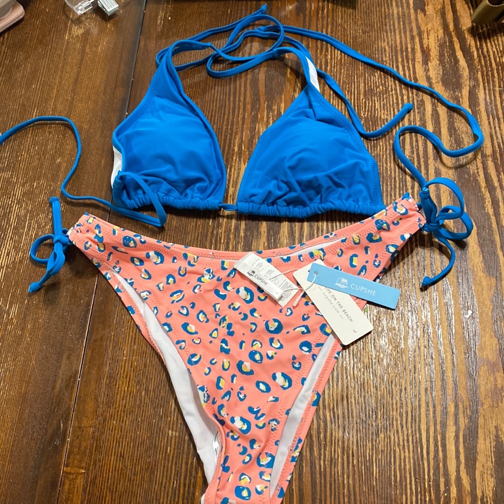 CUPSHE Leopard Bikini NWT size L